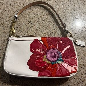 Coach Poppy Leather Appliqué purse